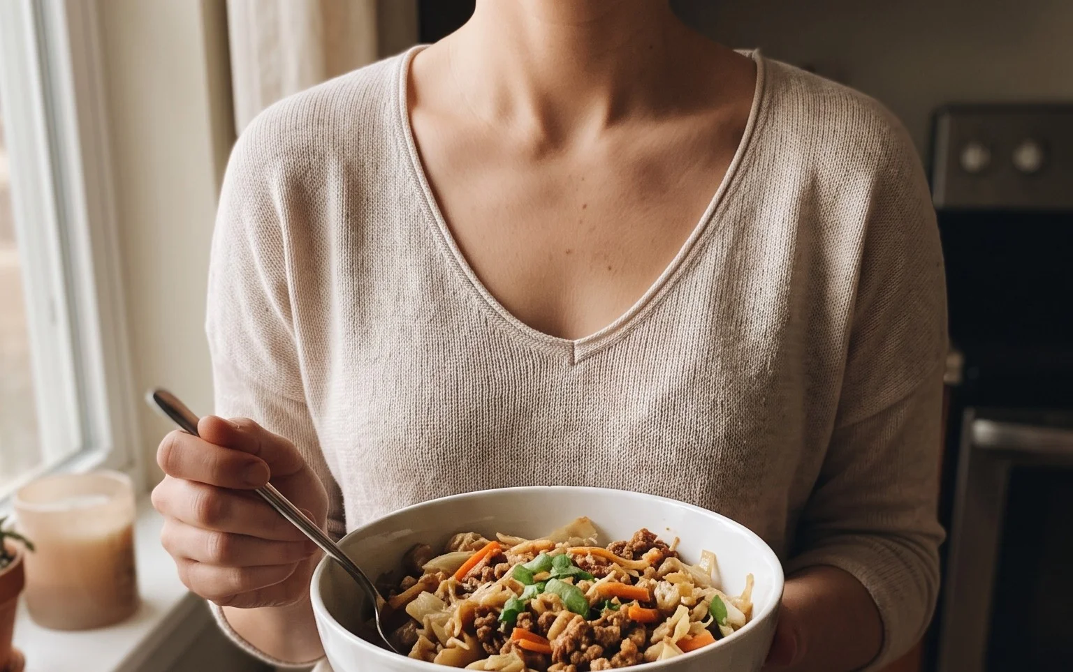 20 Minute Vegan Egg Roll In A Bowl (Crack Slaw)